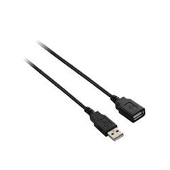 V7 USB extension cable  4PIN USB Type A (M)  4PIN USB Type A (F)  1.8m  black, image 