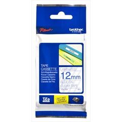 Brother TZe133 - Laminated tape - blue on clear - Roll (1.2 cm x 8 m) - 1 roll(s) - TZE-133, image 