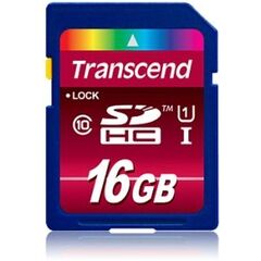 Transcend Flash memory card 16GB Class10, SDHC UHS-I (TS16GSDHC10U1), image 