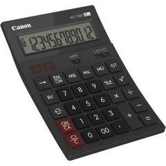 Canon AS-1200  Desktop calculator  12digits  solar panel, battery  dark grey (4599B001), image 
