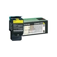 Lexmark - Toner cartridge - Extra High Yield - 1 x yellow - 4000 pages - LCCP, LRP C544X1YG, image 