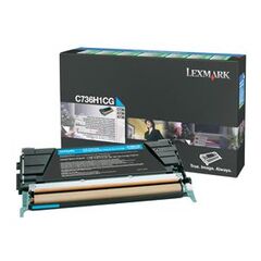 Lexmark - Toner cartridge - High Yield - 1 x cyan - 10000 pages - LRP / LCCP, image 