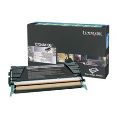 Lexmark - Toner cartridge -  black - 8000 pages - LRP / LCCP  C734A1KG, image 