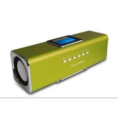 Technaxx Musicman MA Display Soundstation,  Digital player,  Green (3545) for MP3/4, CD/DVD, iPhone, iPad, iPod, PSP, Mobile phones, PC/Notebook, with integrated MP3 player for USB flash disks and TF MicroSD cards, image 