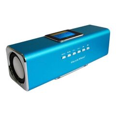 Technaxx Musicman MA Display Soundstation,  Digital player,  Blue (3548) for MP3/4, CD/DVD, iPhone, iPad, iPod, PSP, Mobile phones, PC/Notebook, with integrated MP3 player for USB flash disks and TF MicroSD cards, image 
