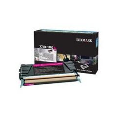 Magenta  Lexmark, Toner cartridge, 10000pages,  for X748de, (X748H3MG), image 