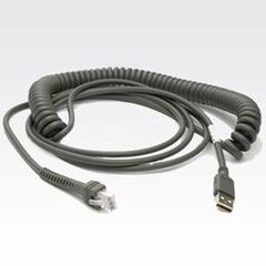 Motorola - USB cable - 4 PIN USB Type A - 2.7 m - coiled - CBA-U12-C09ZAR, image 