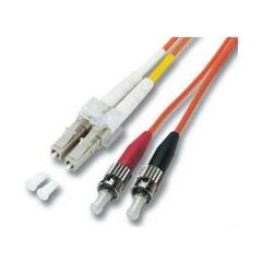 M-CAB / Patch cable / LC multi-mode (M) to ST multi-mode (M) / 1 m / fibre optic / 50 / 125 micron / OM3 / aqua | 7003313, image 