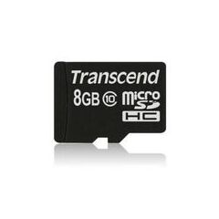 Transcend Ultimate Flash memory card (microSDHC to SD adapter included) 8GB UHS Class10 (TS8GUSDHC10U1), image 
