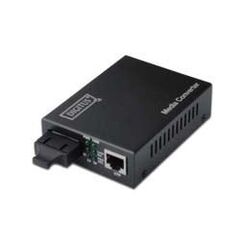 DIGITUS DN-82020-1 Media converter, 10Base-T, 100Base-FX, 100Base-TX, RJ-45 / SC multi-mode, up to 2km, 1310nm, image 