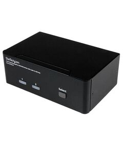 StarTech.com 2 Port Dual DisplayPort USB KVM Switch with Audio & USB 2.0 Hub, image 