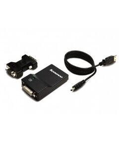 Lenovo USB 3.0 to DVI/VGA Monitor Adapter External video adapter SuperSpeed USB 3.0 DVI, image 