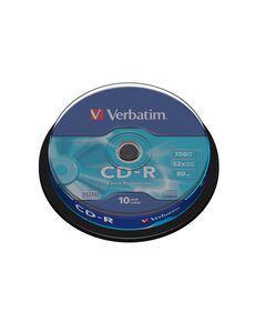 Verbatim 10 x CD-R 700MB ( 80min ) 52x spindle, image 