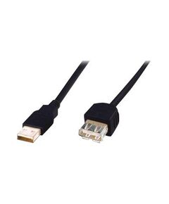 ASSMANN - USB extension cable - 4 PIN USB Type A (M) - 4 PIN USB Type A (F) - 1.8m  USB2.0  - black, image 