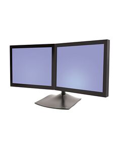 Ergotron DS100 Dual-Monitor Desk Stand, Horizontal -  aluminium, steel - black - screen size: up to 24" monitor stand, image 