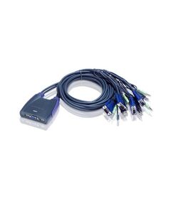 ATEN Petite CS64US / KVM / audio / USB switch / USB / 4 x KVM / audio / USB / 1 local user | CS64US-AT, image 