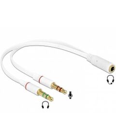 DeLOCK Headset adapter 3.5 mm (M) to 4-pole mini jack (F) | 65585