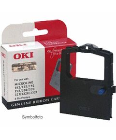 OKI black print ribbon for Microline 3390, | 09002309