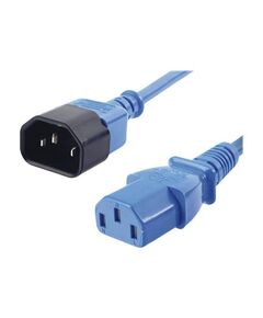 Lindy Power extension cable 1m blue | 30471