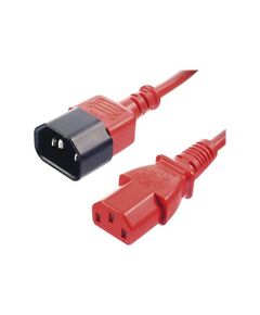 Lindy Power extension cable 1m red | 30477