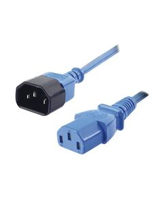 Lindy Power extension cable 2m blue | 30472