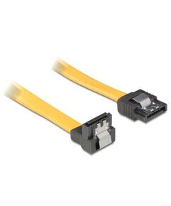 Delock Cable SATA male straight angled 50cm yellow | 82811