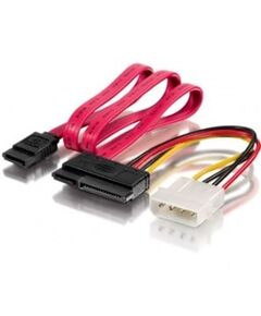 equip SATA cable - 4 PIN internal power, SATA to SATA combo (F)