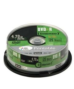 Intenso 25 x DVD-R (G) 4.7 GB 16x ink jet 4801154