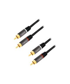 LogiLink Audio cable RCA x 2 (M) to RCA x 2 (M) 10 CA1209