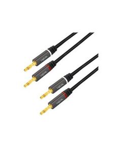 LogiLink Audio cable banana (M) to banana (M) 5 m CA1211