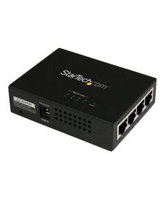 StarTech.com 4-port Gigabit Midspan PoE+ POEINJ4G