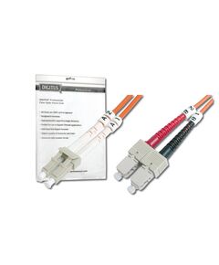 DIGITUS Patch cable LC multi-mode (M) to SC 1m orange DK-2532-01