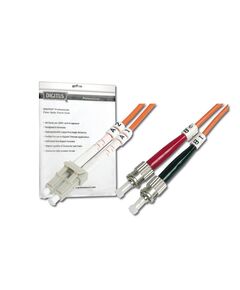DIGITUS Patch cable LC multi-mode (M) to ST 1m orange DK-2531-01