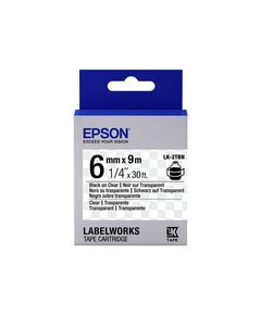 Epson LabelWorks LK-2TBN Black on clear Roll C53S652004