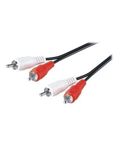 M-CAB Audio cable RCA (M) to RCA (M) 50 cm black 7200186