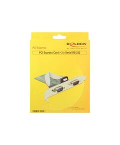 DeLock PCIe 2 x Serial RS-232 low profile  89555