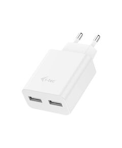 i-Tec Power adapter 2.4A 2 output white CHARGER2A4W