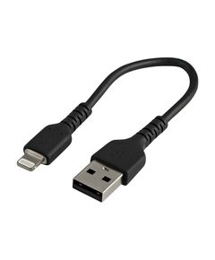 StarTech 15cm Durable Black USB-A to Lightning Cable RUSBLTMM15CMB