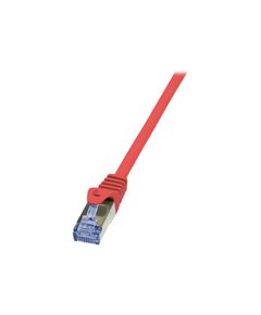 LogiLink PrimeLine Patch cable RJ-45 50cm CAT6a red