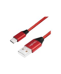 LogiLink USB cable USBC (M) to USB (M) USB 2.0 5 V 3 A CU0147