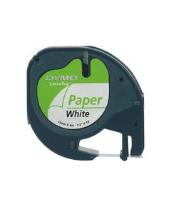DYMO LetraTAG Paper black on white Roll (1.2 cm x 4 m) S0721510
