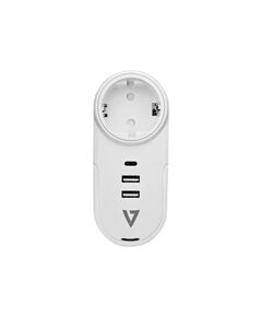 V7 PWUSBCEU 1 Out Travel Surge Surge protector output PWUSBCEU