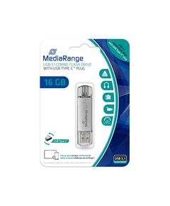 MediaRange combo USB flash drive 16 GB USB 3.1 USBC MR935