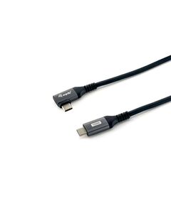 Equip USB 2.0 USB-C to USB-C 90° angled Cable, M  M, 1.0m