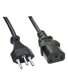 Lindy Power cable IEC 60320 C13 to Swiss 3 pin (M) 30417