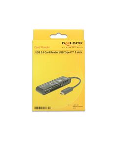 DeLOCK USB 2.0 Card Reader USB TypeC male 5 Slots Card 91739