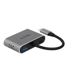DeLOCK External video adapter USBC HDMI, VGA grey 64074