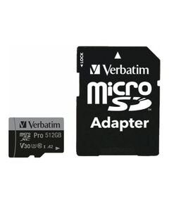 Verbatim PRO U3 - Flash memory card (microSDXC to SD adap | 47046