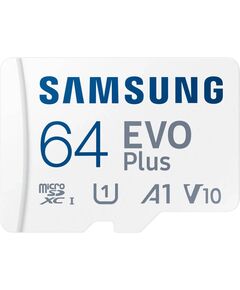 Samsung EVO Plus 2024 R160 microSDXC 64GB Kit, UHS-I U1, A1, Class 10 MBMC64SAEU