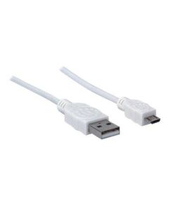 Manhattan USB-A to Micro-USB Cable, 1.8m, Male to Male,  | 324069